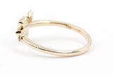 Diamond Butterfly Open Ring - 10k Yellow Gold - 0.10ctw