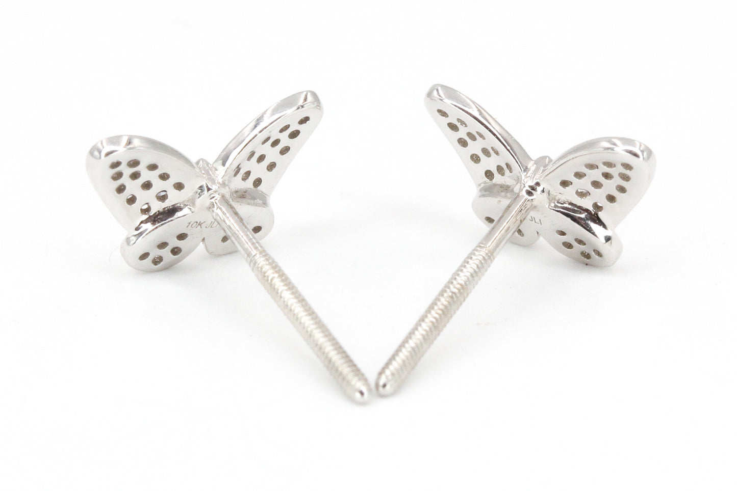 Diamond Butterfly Studs