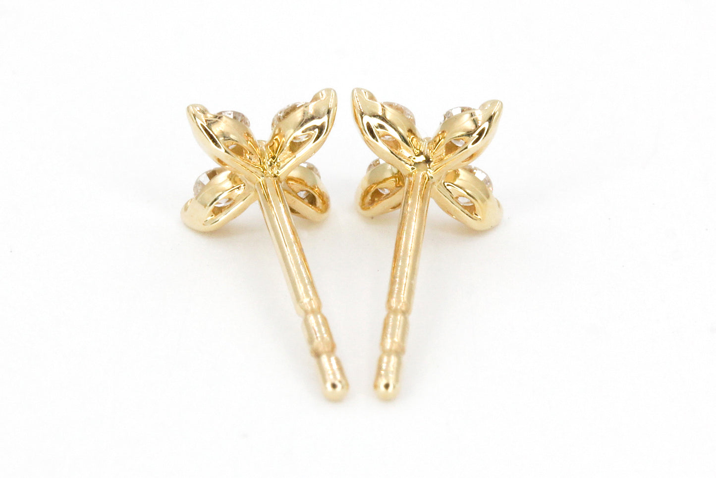 Diamond Floral Studs