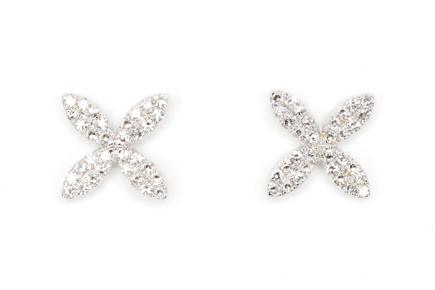 Diamond Floral Studs