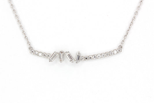 Baguette Line Necklace