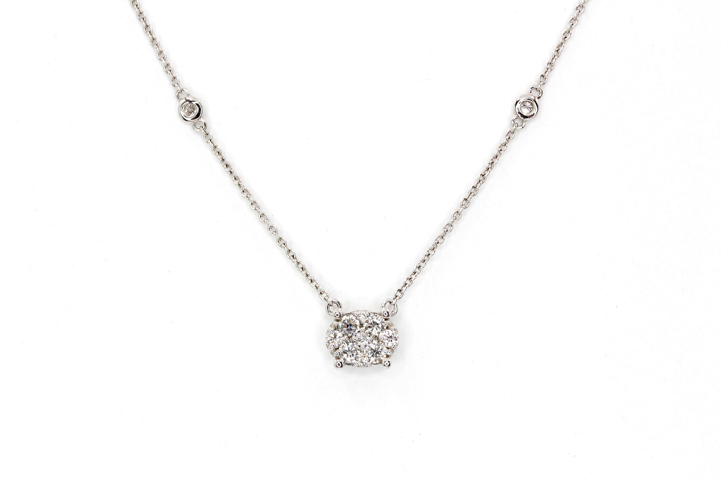 Diamond Cluster Necklace