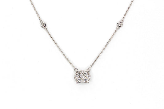 Diamond Cluster Necklace