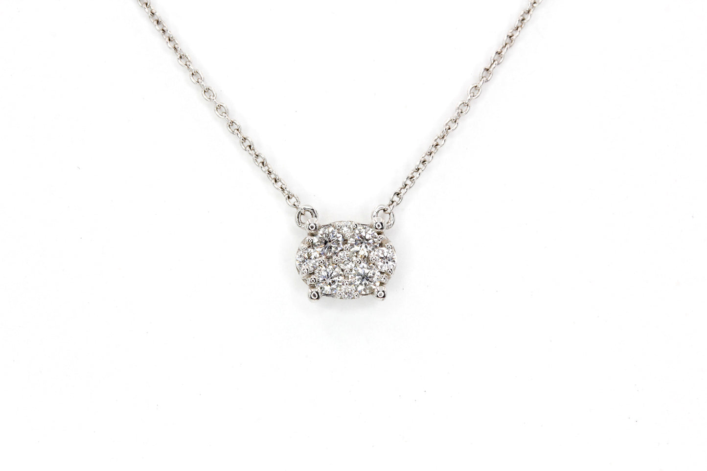 Diamond Cluster Necklace