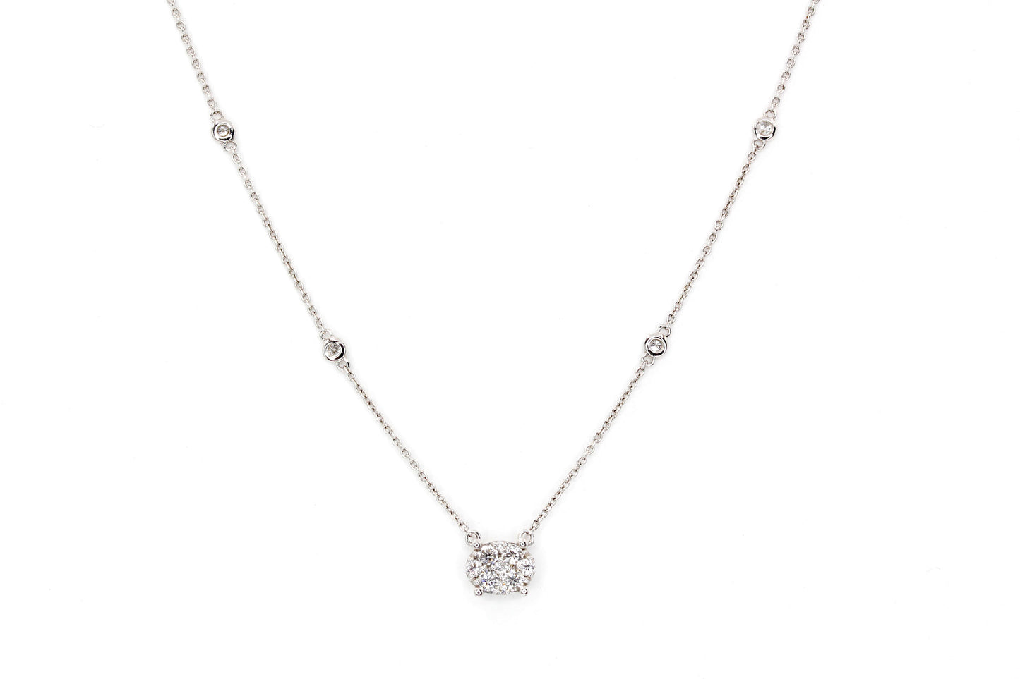 Diamond Cluster Necklace