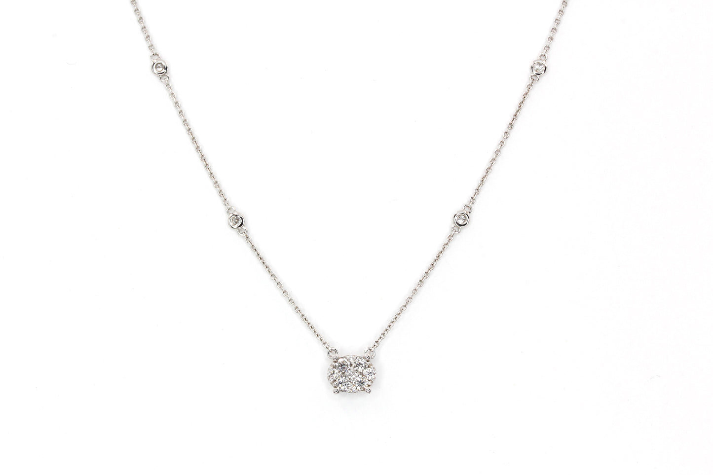 Diamond Cluster Necklace