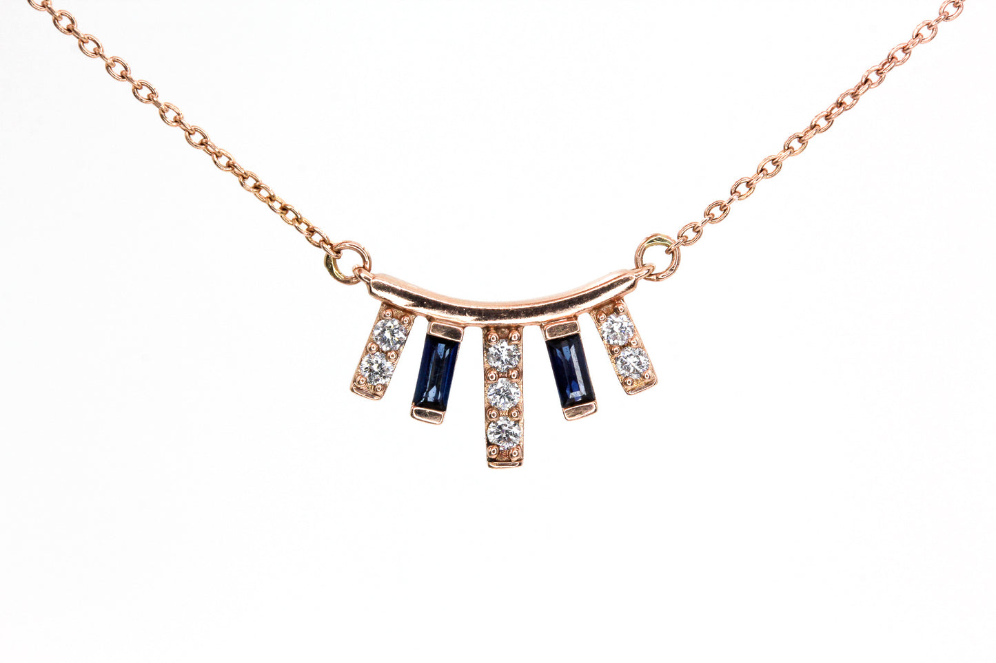 Sapphire, Diamond Necklace