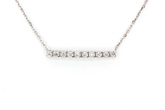 Diamond Bar Necklace