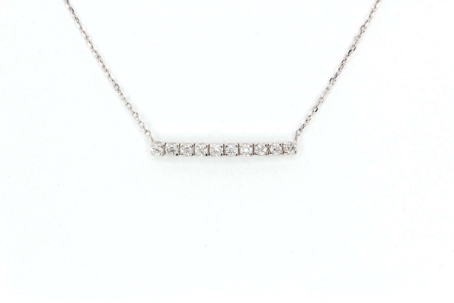 Diamond Bar Necklace