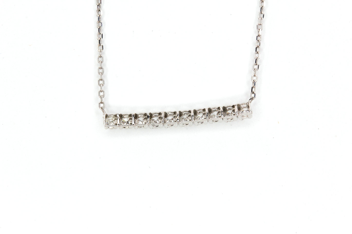 Diamond Bar Necklace