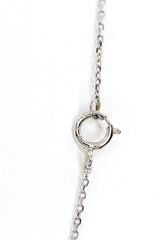 Diamond Bar Necklace - 14k White Gold - 0.25ctw
