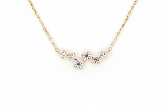 Scattered Diamond Necklace