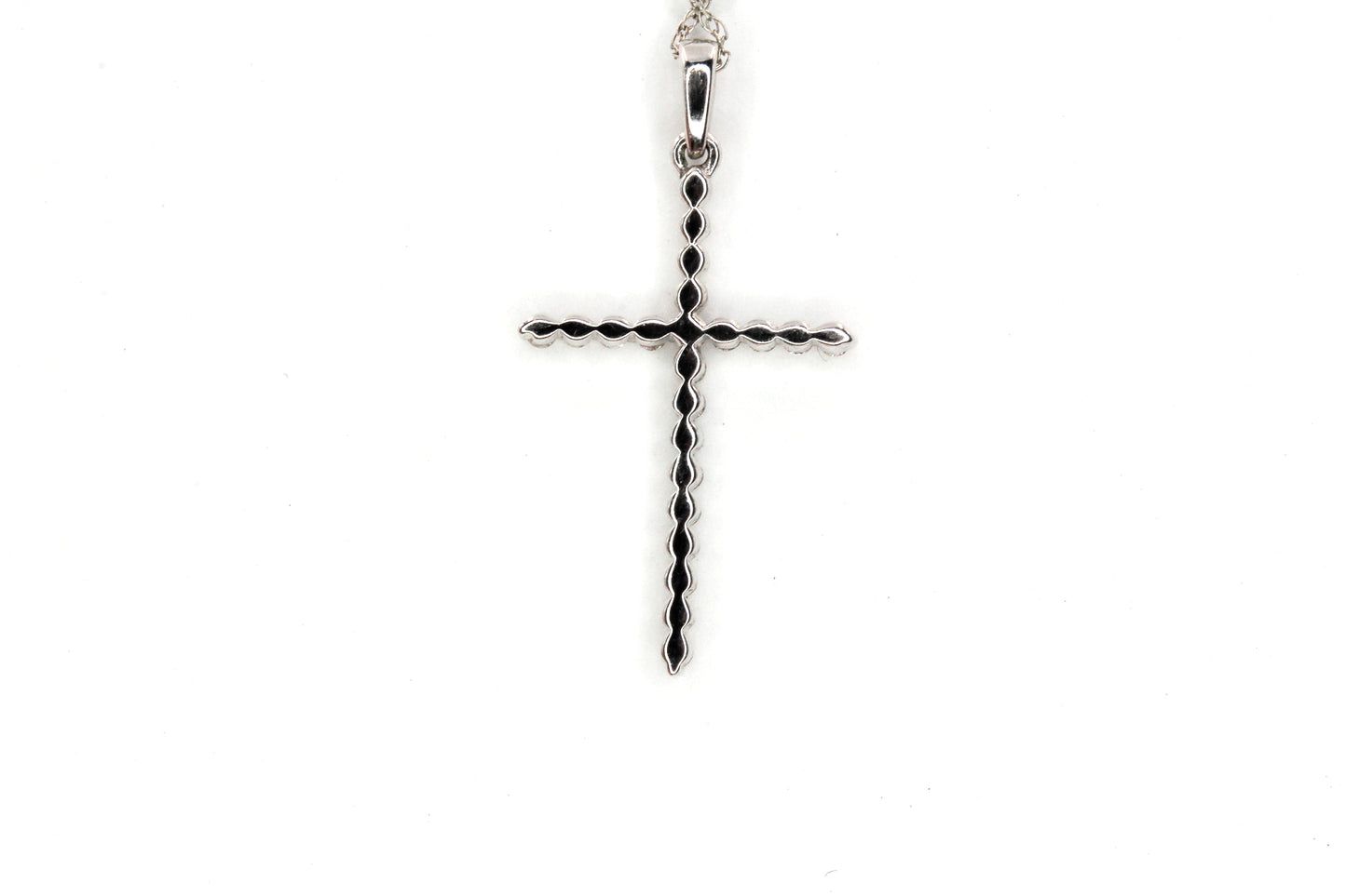 Diamond Cross Pendant-Necklace