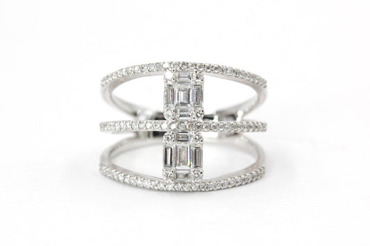 Diamond Stacked Fashion Ring