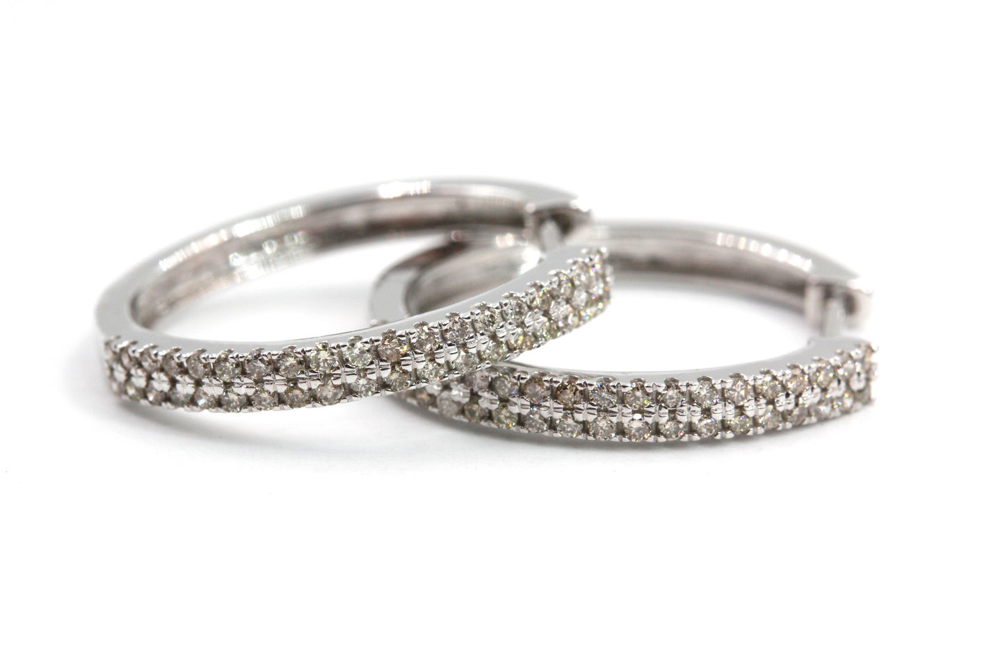 Diamond Hoop Earrings