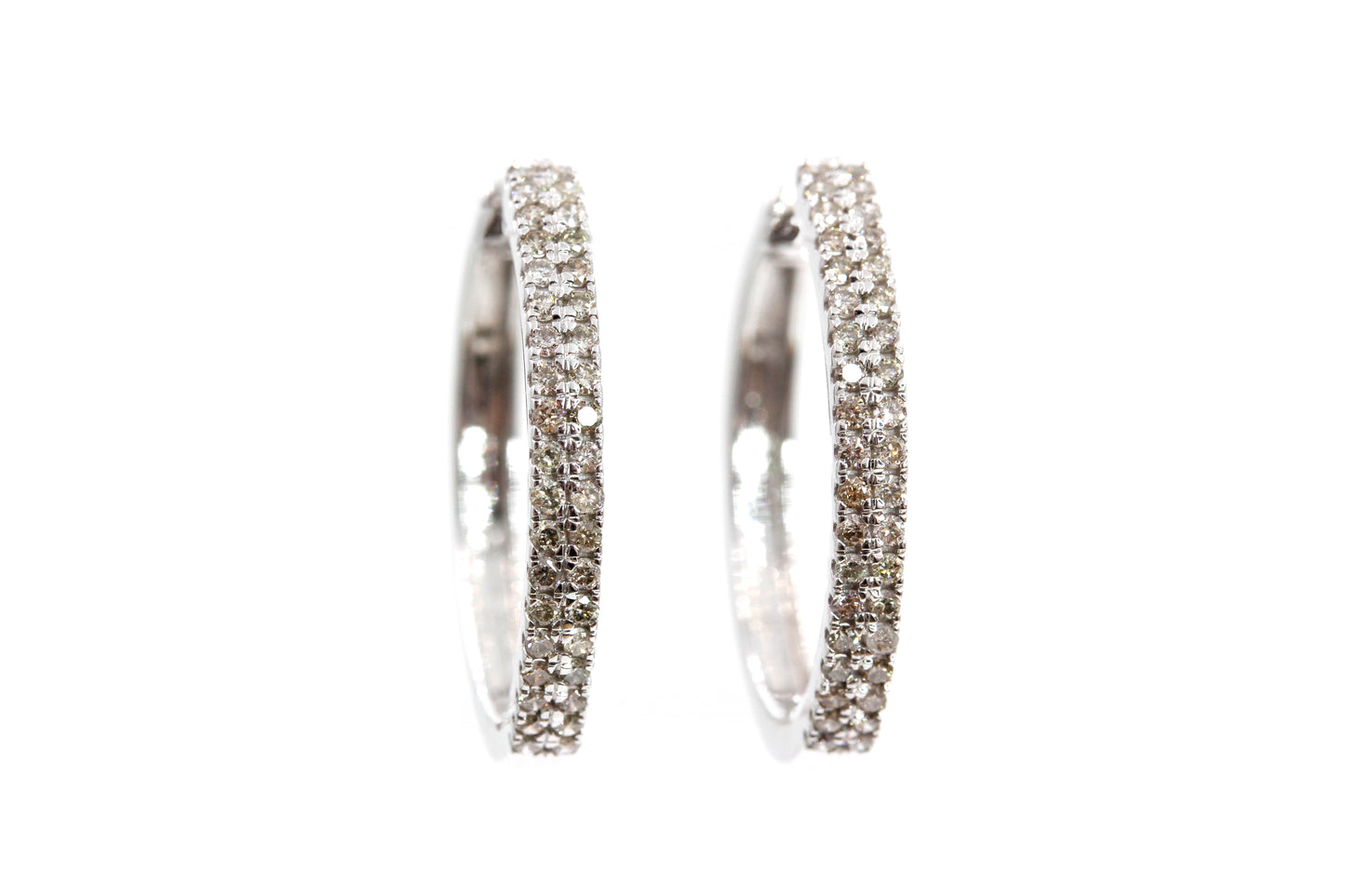 Diamond Hoop Earrings