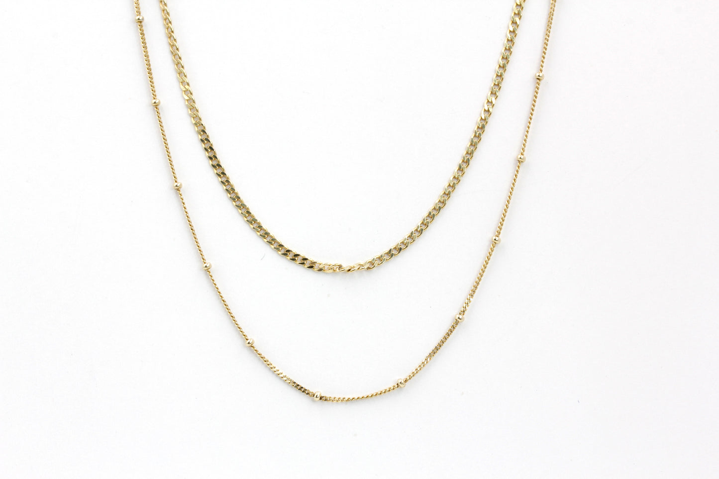 Double Layer Vermeil Necklace