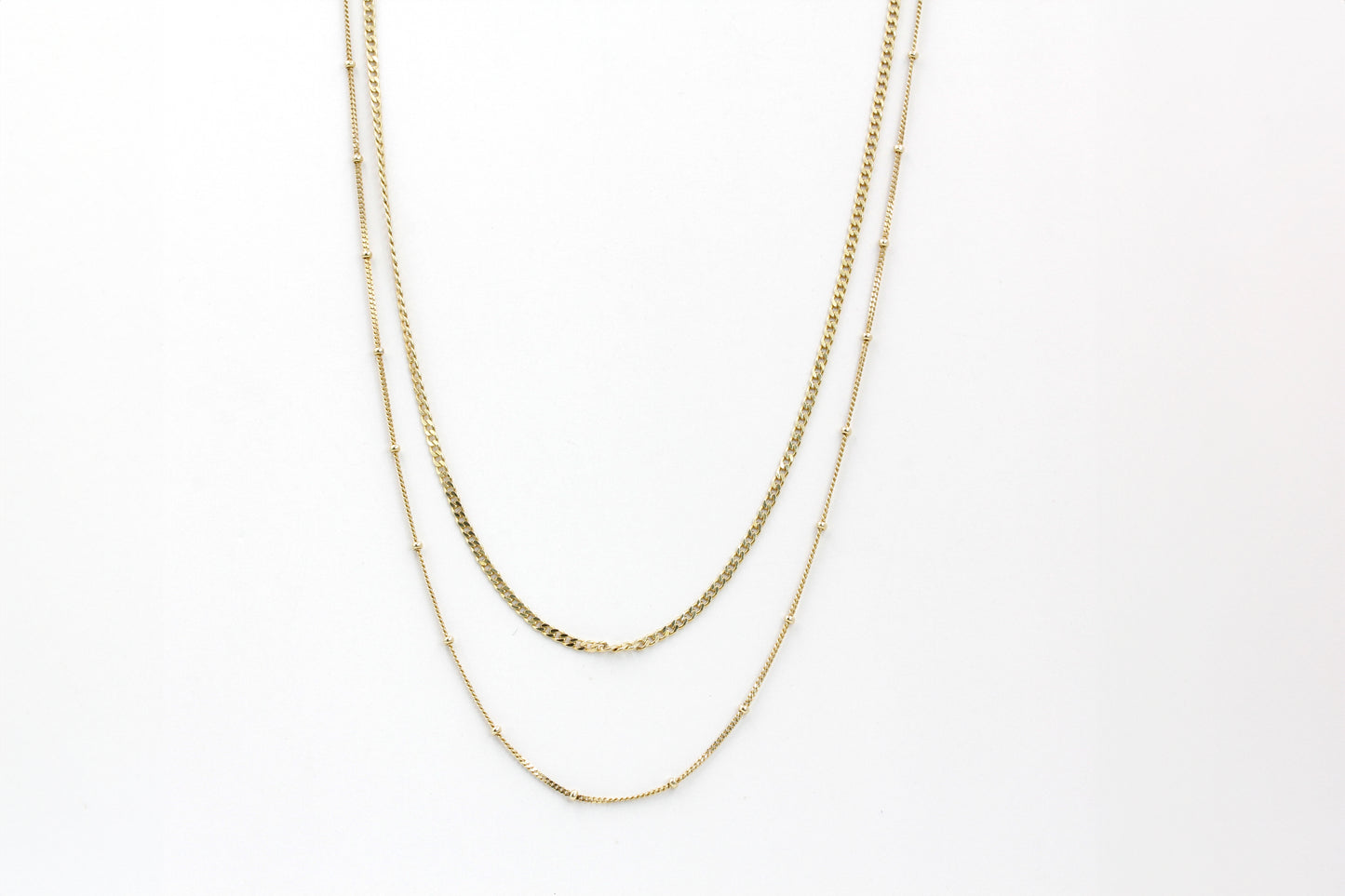 Double Layer Vermeil Necklace