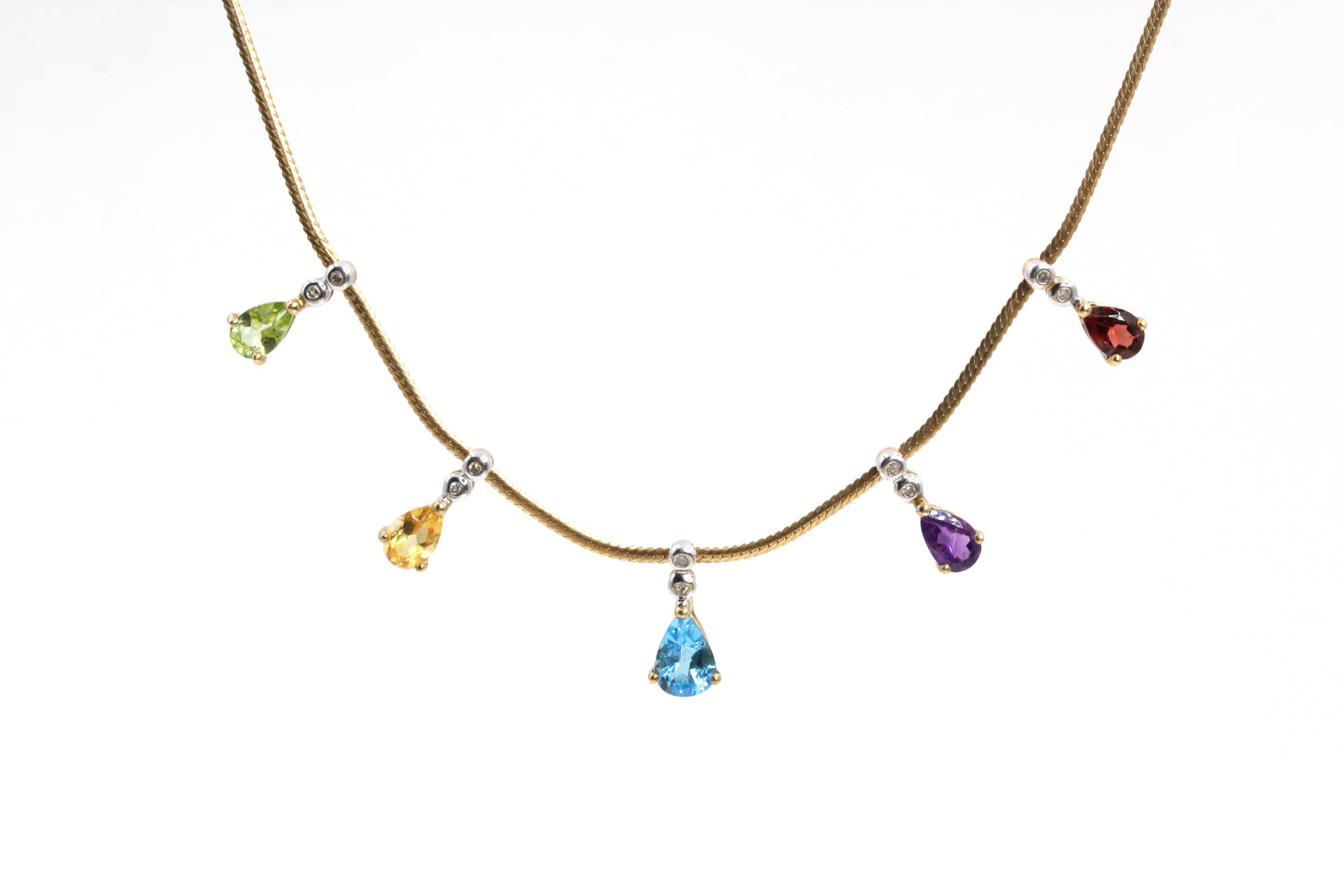 Gemstone & Diamond Necklace