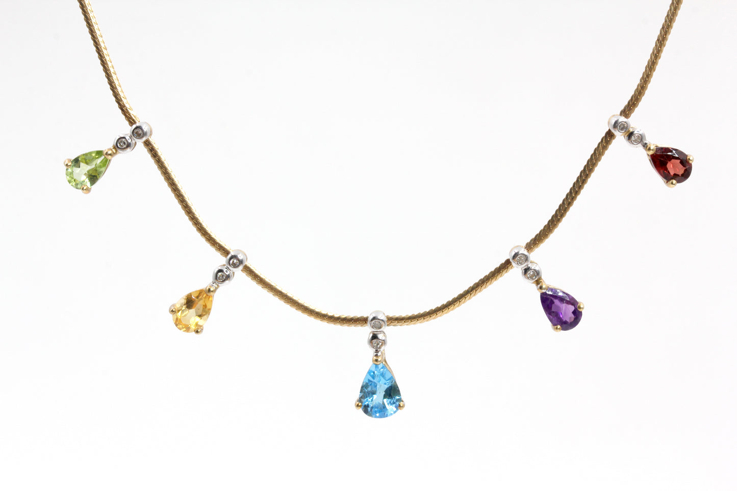 Gemstone & Diamond Necklace