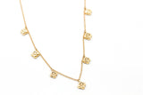 Diamond Clover Station Necklace - 14k Yellow Gold - 0.56ctw