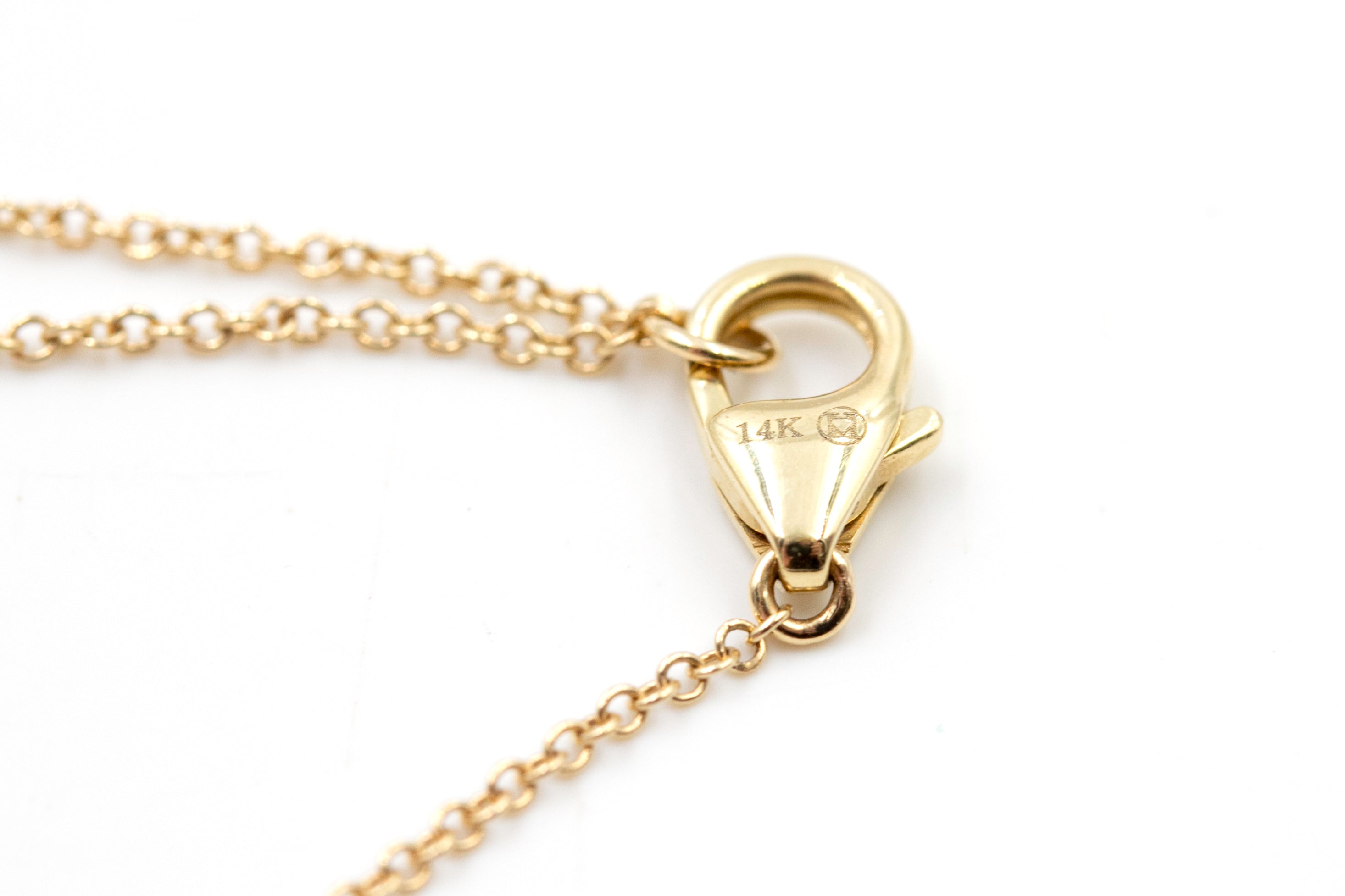 Diamond Clover Station Necklace - 14k Yellow Gold - 0.56ctw