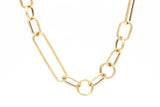 Fancy Link Chain Necklace - 14k Yellow Gold