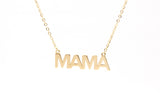 "MAMA" Necklace - 14k Yellow Gold