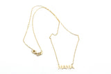 "MAMA" Necklace - 14k Yellow Gold