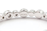 Diamond Eternity Band Ring Stack - 14k White Gold - 0.77ctw