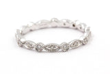 Diamond Eternity Band Ring Stack - 14k White Gold - 0.77ctw