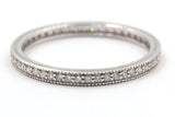 Diamond Eternity Band Ring Stack - 14k White Gold - 0.77ctw