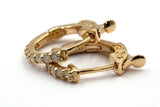 Diamond Hoop Earrings - 14k Yellow Gold - 0.25ctw