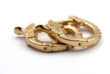 Diamond Hoop Earrings - 14k Yellow Gold - 0.25ctw