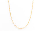 Gold Paperclip Chain Necklace - 10k Yellow Gold
