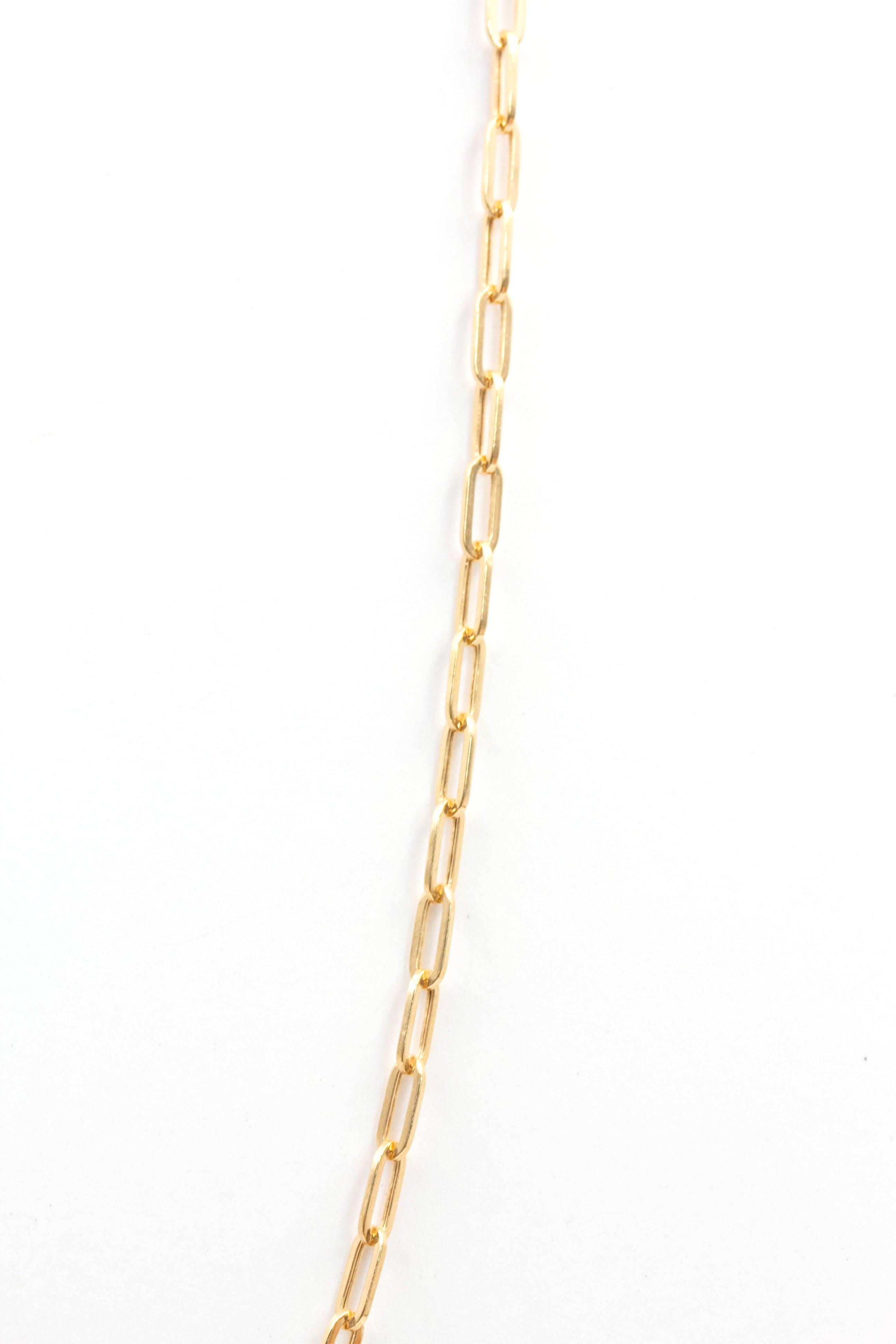 Gold Paperclip Chain Necklace - 10k Yellow Gold