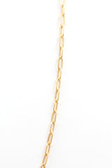 Gold Paperclip Chain Necklace - 10k Yellow Gold