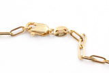 Gold Paperclip Chain Necklace - 10k Yellow Gold