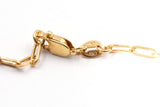 Dainty Paperclip Chain Bracelet - 10k Yellow Gold