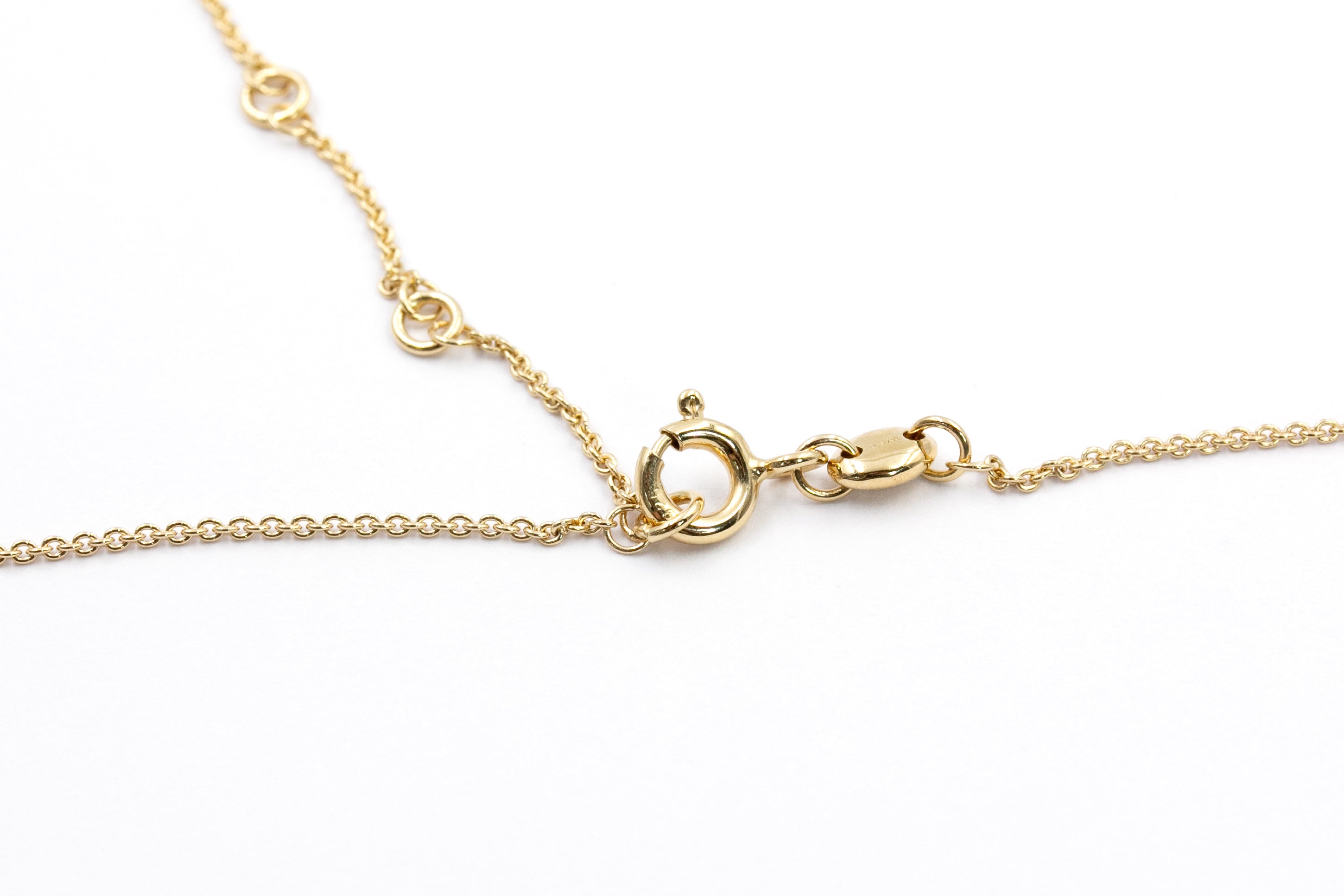 Lab Diamond Station Necklace - Silver Vermeil - 0.07ctw