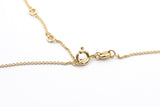Lab Diamond Station Necklace - Silver Vermeil - 0.07ctw