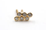 Diamond Drop Studs - 14k Yellow Gold - 0.08ctw