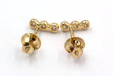 Diamond Drop Studs - 14k Yellow Gold - 0.08ctw