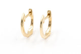 Gold Huggie Earrings - 14k Yellow Gold - 11mm