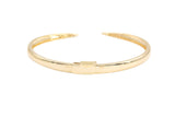 Hinged Gold Cuff Bracelet - 14k Yellow Gold