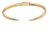 Hinged Gold Cuff Bracelet - 14k Yellow Gold