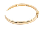 Hinged Gold Cuff Bracelet - 14k Yellow Gold