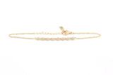 Dainty Diamond Bracelet - 14k Yellow Gold - 0.08ctw