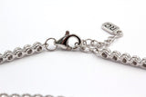 Bezel Diamond Tennis Bracelet - 14k White Gold - 0.89ctw