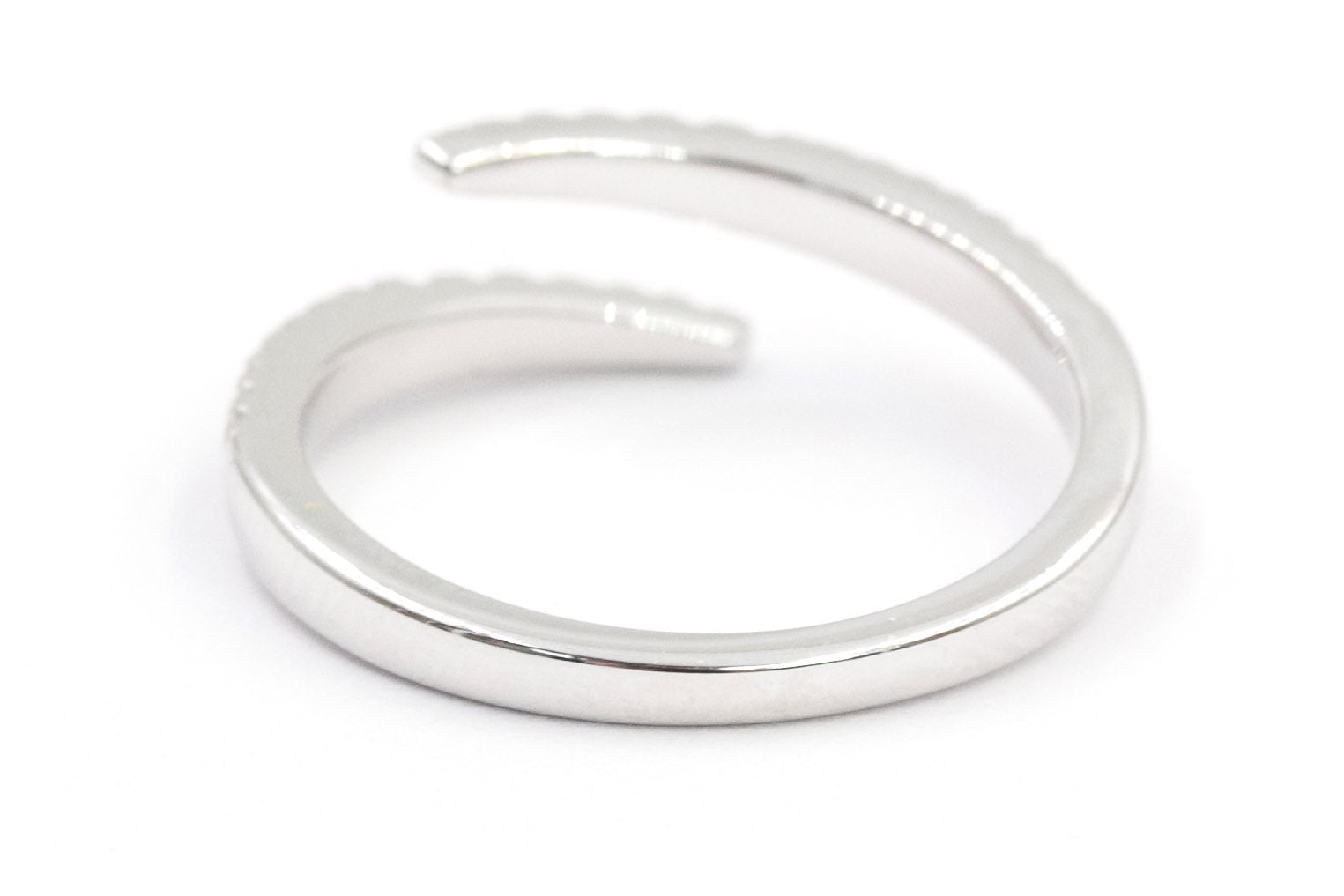 Diamond Bypass Band - 14k White Gold - 0.200ctw